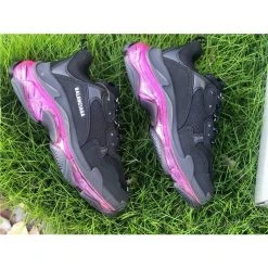 Hypeyourbeast BCG Triple S Clear Sole - Black Pink Neon