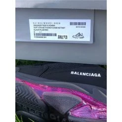 Hypeyourbeast BCG Triple S Clear Sole - Black Pink Neon