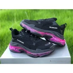 Hypeyourbeast BCG Triple S Clear Sole - Black Pink Neon