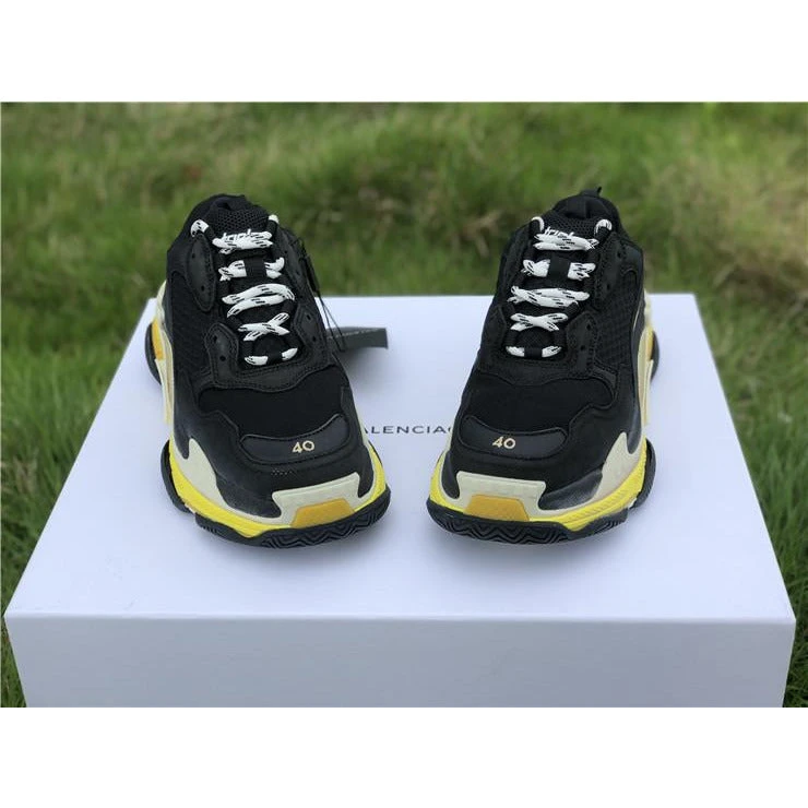 Hypeyourbeast BCG Triple S Sneakers Black / Yellow 7 Hypeyourbeast BCG Triple S Sneakers Black / Yellow