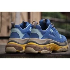 Hypeyourbeast BCG Triple S Sneakers Blue / Yellow Balenciaga