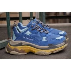 Hypeyourbeast BCG Triple S Sneakers Blue / Yellow Balenciaga