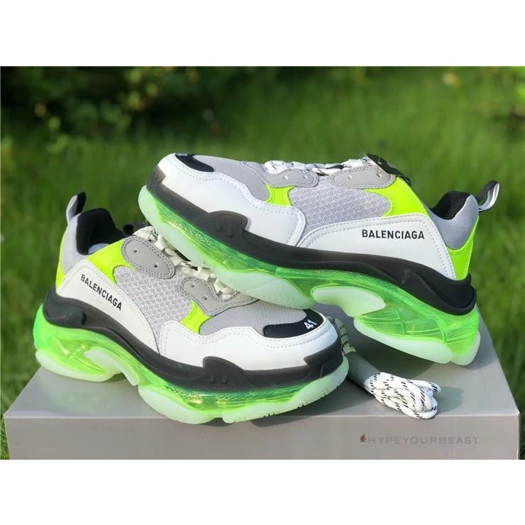 Hypeyourbeast BCG Triple S Grey / Neon Balenciaga Triple S 8 Hypeyourbeast BCG Triple S Grey / Neon Balenciaga Triple S