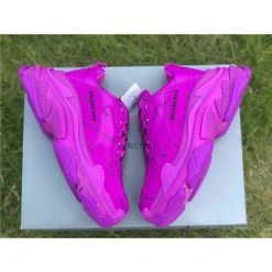 Hypeyourbeast BCG Triple S All Over Logo Pink Balenciaga