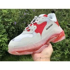 Hypeyourbeast BCG Triple S Clear Sole Red / White