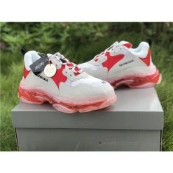 Hypeyourbeast BCG Triple S Clear Sole Red / White