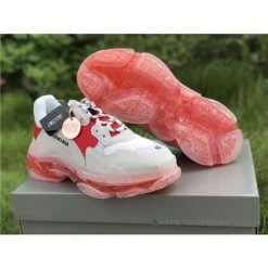 Hypeyourbeast BCG Triple S Clear Sole Red / White