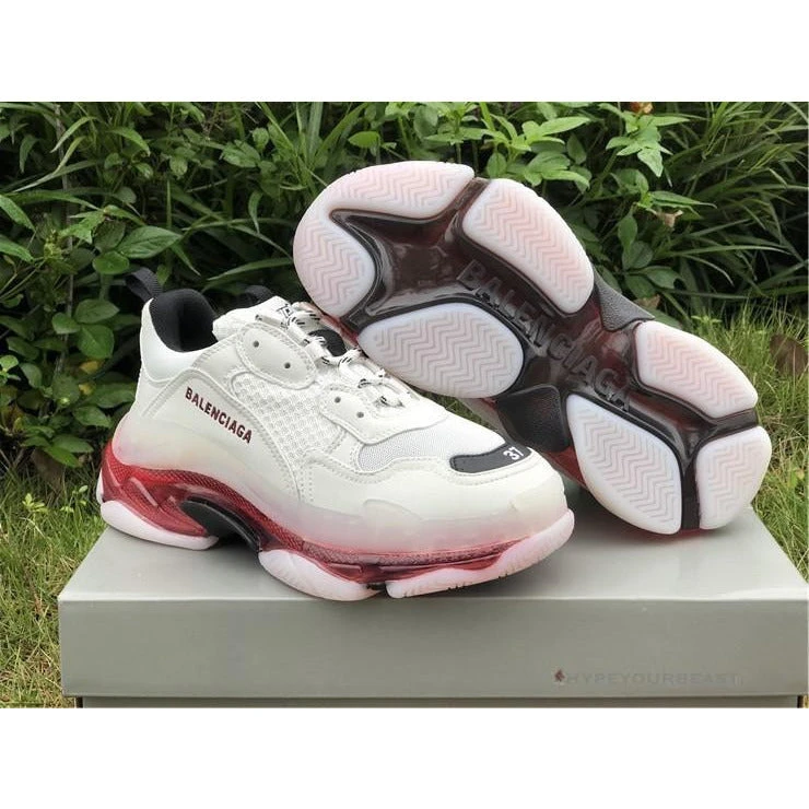 Hypeyourbeast Balenciaga BCG Triple S White / Red 6 Hypeyourbeast Balenciaga BCG Triple S White / Red