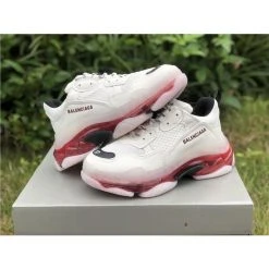 Hypeyourbeast Balenciaga BCG Triple S White / Red