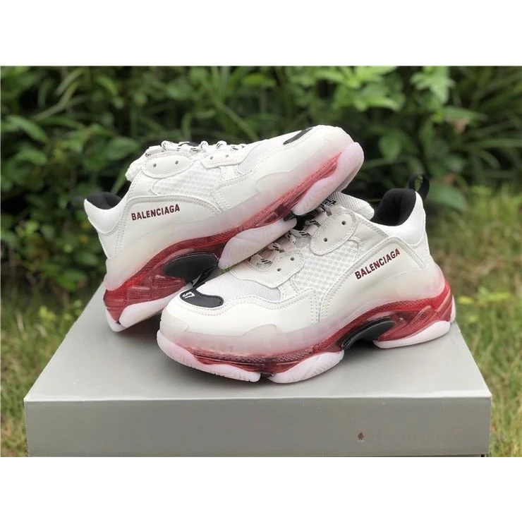Hypeyourbeast Balenciaga BCG Triple S White / Red 1 Hypeyourbeast Balenciaga BCG Triple S White / Red