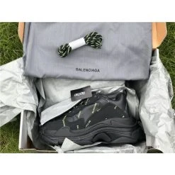 Hypeyourbeast BCG Triple S Allover Logo - Black Fluo Yellow