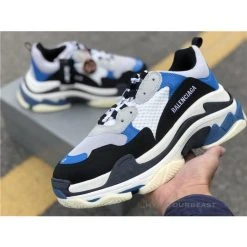 Hypeyourbeast BCG Triple S Sneakers Black / Blue / White