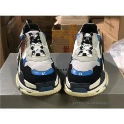 Hypeyourbeast BCG Triple S Sneakers Black / Blue / White