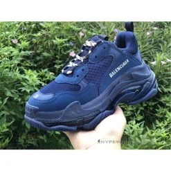 Hypeyourbeast BCG Triple S Clear Sole Navy Blue