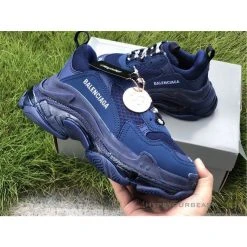 Hypeyourbeast BCG Triple S Clear Sole Navy Blue