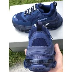 Hypeyourbeast BCG Triple S Clear Sole Navy Blue
