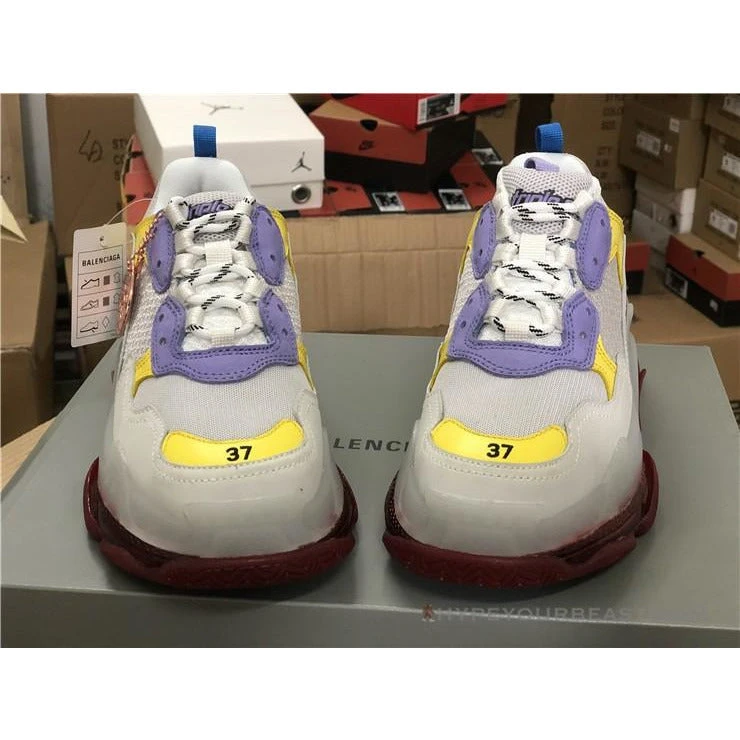 Hypeyourbeast Balenciaga BCG Triple S Purple Yellow 2 Hypeyourbeast Balenciaga BCG Triple S Purple Yellow
