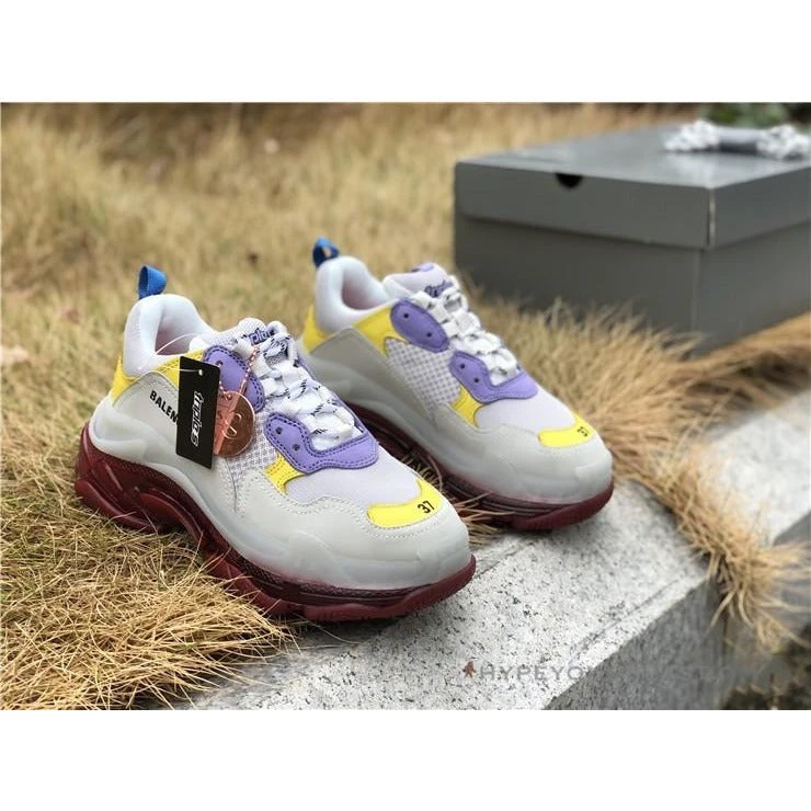 Hypeyourbeast Balenciaga BCG Triple S Purple Yellow 5 Hypeyourbeast Balenciaga BCG Triple S Purple Yellow