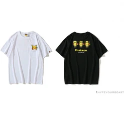 Hypeyourbeast Clothes BAPE Baby Milo Pocket Pikachu Tee Shirt 'WHITE'