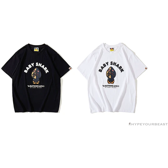 Hypeyourbeast BAPE Baby Shark Red Shark Tee Shirt 'WHITE' 5 Hypeyourbeast BAPE Baby Shark Red Shark Tee Shirt 'WHITE'