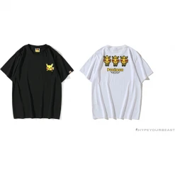 Hypeyourbeast Clothes BAPE Baby Milo Pocket Pikachu Tee Shirt 'WHITE'