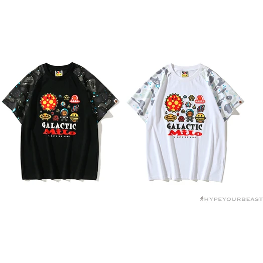 Hypeyourbeast Clothes BAPE Baby Milo Galaxy Astronaut Luminous Tee Shirt 'BLACK' 12 Hypeyourbeast Clothes BAPE Baby Milo Galaxy Astronaut Luminous Tee Shirt 'BLACK'