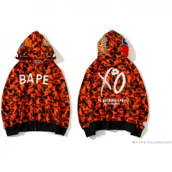 Hypeyourbeast BAPE X XO Co-Branded Camouflage Hoodie 'RED'