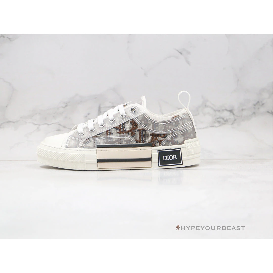 Hypeyourbeast Dior B23 Low White Brown 1 Hypeyourbeast Dior B23 Low White Brown
