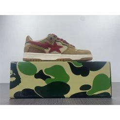 Hypeyourbeast Bape Sta Low Top Sneakers 'Brown Red'