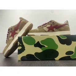 Hypeyourbeast Bape Sta Low Top Sneakers 'Brown Red'