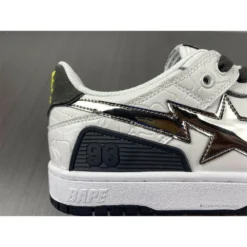 Hypeyourbeast Bape Sta Low Top Sneakers 'White Metallic Silver' 22 Hypeyourbeast Bape Sta Low Top Sneakers 'White Metallic Silver'