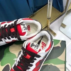 Hypeyourbeast Bape Sta Low Top Sneakers Red Brown