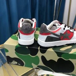 Hypeyourbeast Bape Sta Low Top Sneakers Red Brown