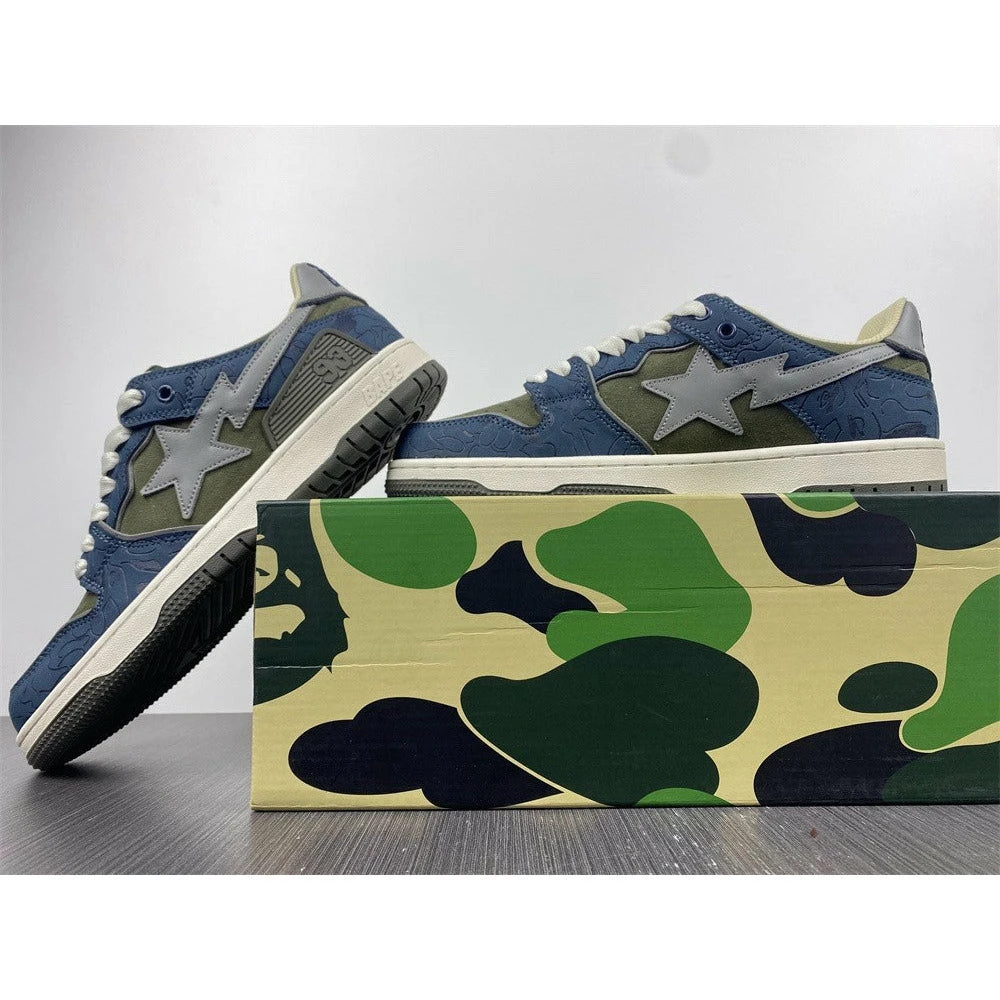 Hypeyourbeast Bape Sta Low Top Sneakers 'Blue Green' 5 Hypeyourbeast Bape Sta Low Top Sneakers 'Blue Green'
