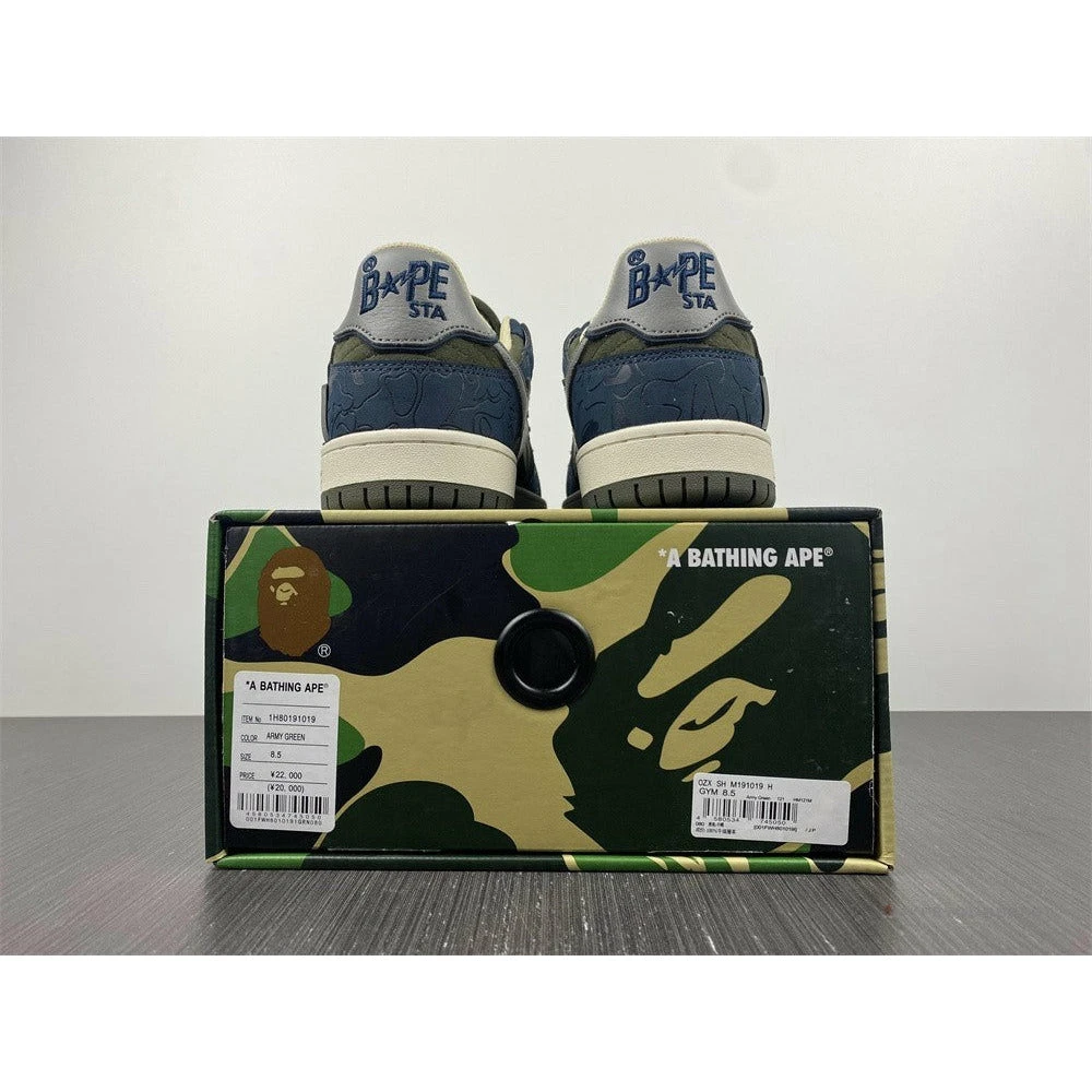 Hypeyourbeast Bape Sta Low Top Sneakers 'Blue Green' 6 Hypeyourbeast Bape Sta Low Top Sneakers 'Blue Green'