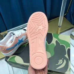 Hypeyourbeast Bape Sta Low Top Sneakers Pastel Pink Blue