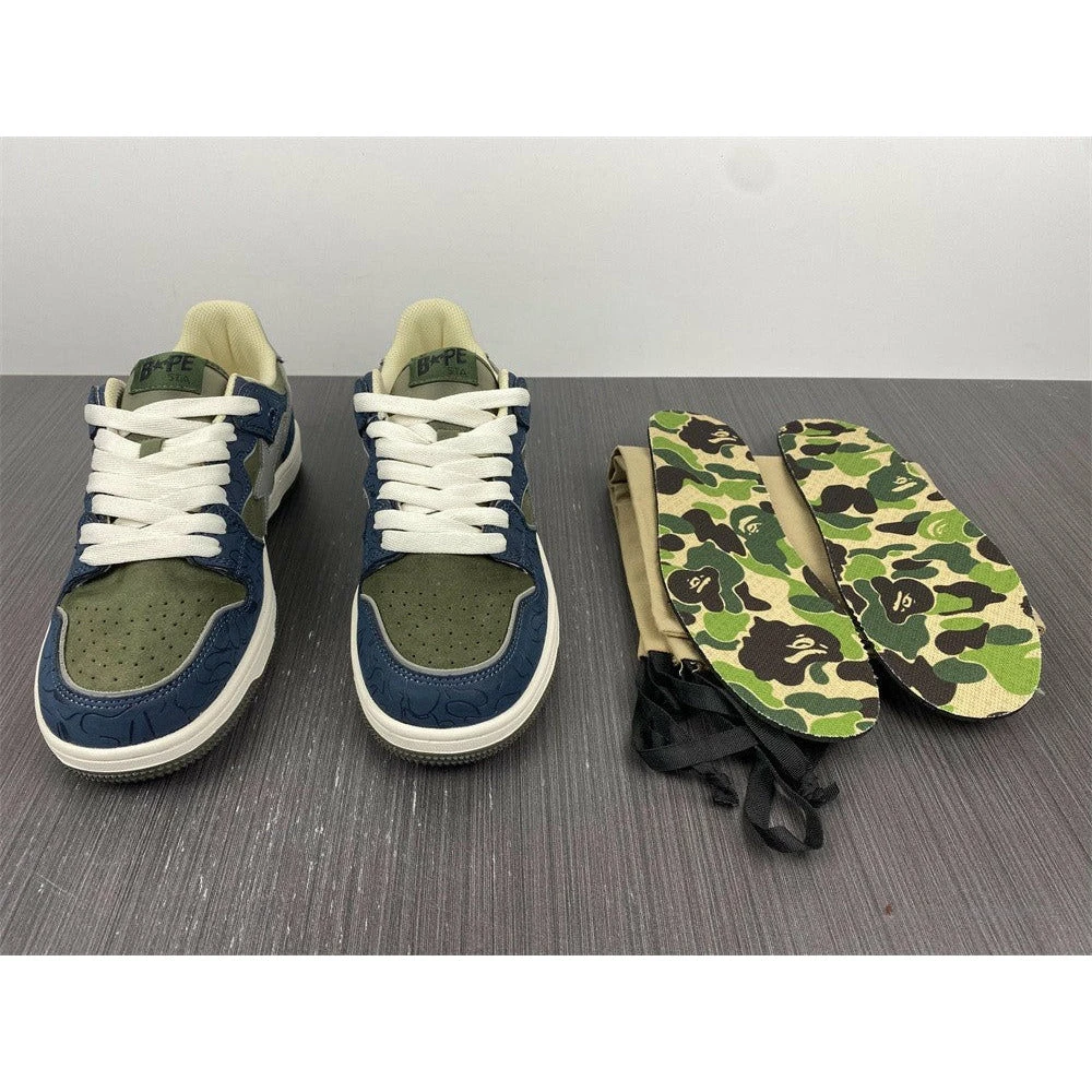 Hypeyourbeast Bape Sta Low Top Sneakers 'Blue Green' 4 Hypeyourbeast Bape Sta Low Top Sneakers 'Blue Green'