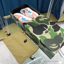 Hypeyourbeast Bape Sta Low Top Sneakers Pastel Pink Blue