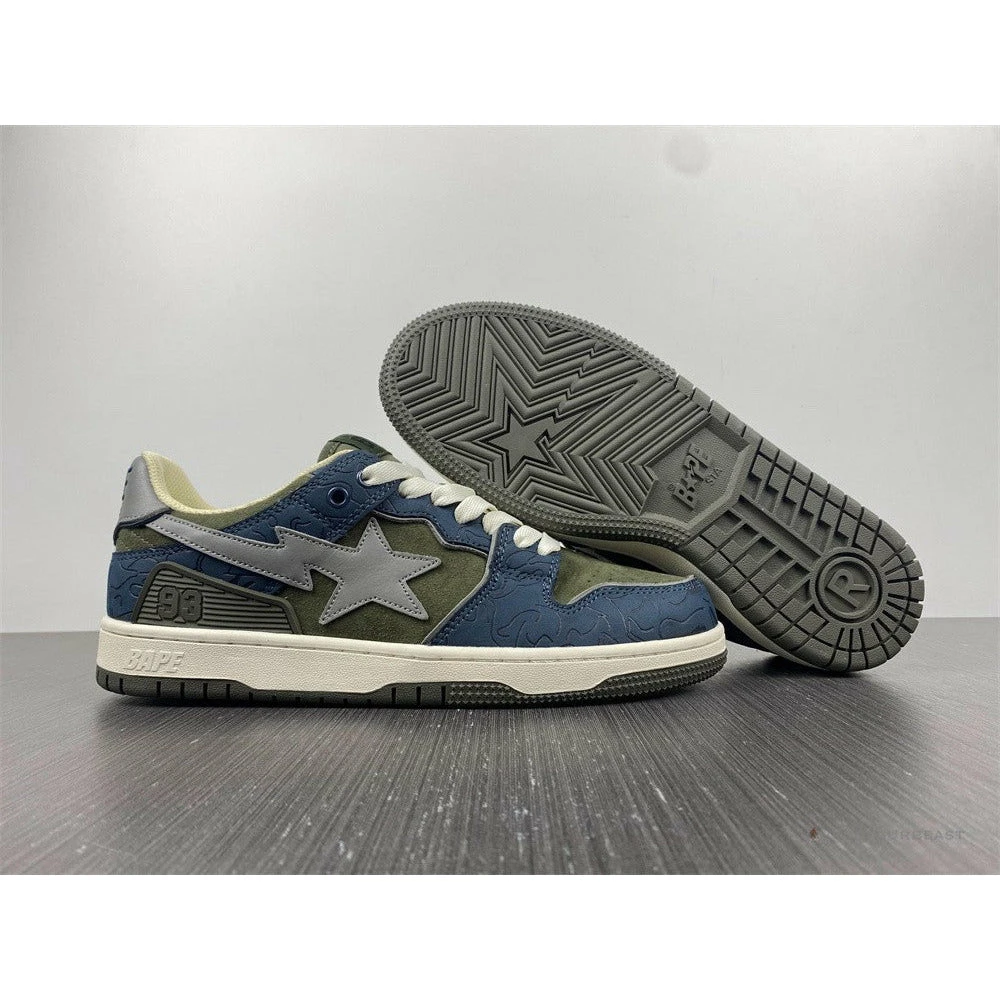 Hypeyourbeast Bape Sta Low Top Sneakers 'Blue Green' 1 Hypeyourbeast Bape Sta Low Top Sneakers 'Blue Green'
