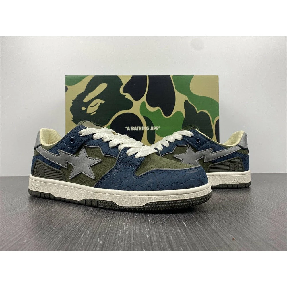 Hypeyourbeast Bape Sta Low Top Sneakers 'Blue Green' 2 Hypeyourbeast Bape Sta Low Top Sneakers 'Blue Green'