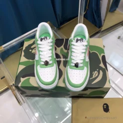Hypeyourbeast Bape Sta Low Top Sneakers Green Pink 14 Hypeyourbeast Bape Sta Low Top Sneakers Green Pink