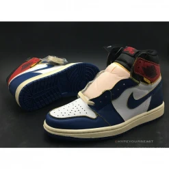Hypeyourbeast Jordan 1 Retro High Union Los Angeles Storm Blue Blue Toes