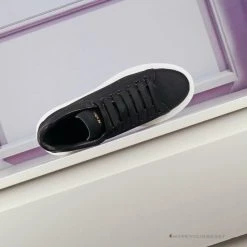 Hypeyourbeast Alexander McQueen Black / White Sole Lace Up Sneaker