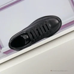 Hypeyourbeast Alexander McQueen Black On Black Lace Up Sneaker A. Mcqueen