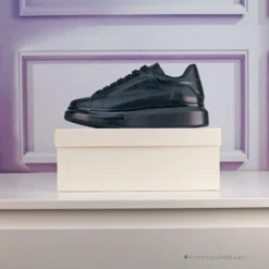 Hypeyourbeast Alexander McQueen Black On Black Lace Up Sneaker A. Mcqueen