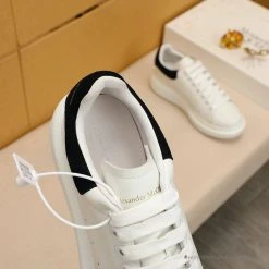Hypeyourbeast A. Mcqueen Alexander McQueen White / Black Suede Heel Sneaker