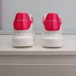 Hypeyourbeast Alexander McQueen White / Pink Lace Up Sneaker A. Mcqueen