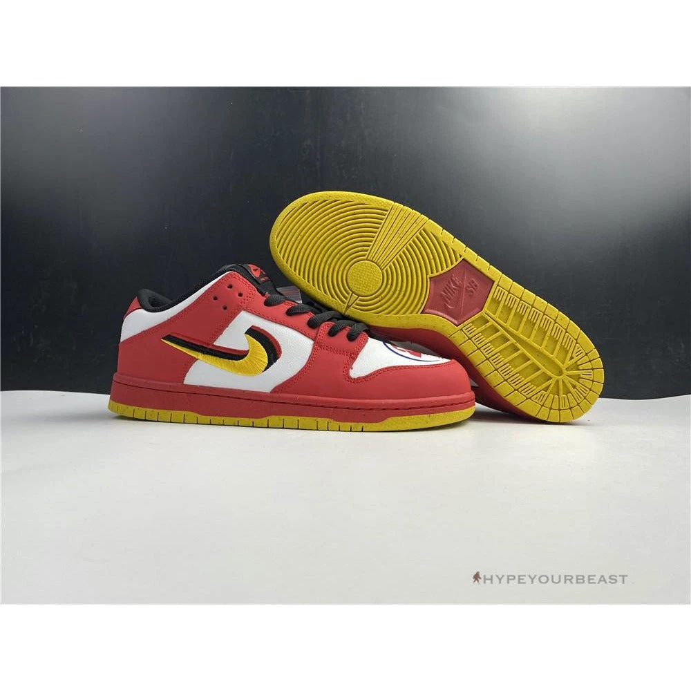 Hypeyourbeast Nike SB Dunk Low Varsity Red Earth Yellow 1 Hypeyourbeast Nike SB Dunk Low Varsity Red Earth Yellow