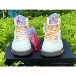 Hypeyourbeast Off White X Air Jordan 5 Sail