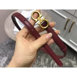 Hypeyourbeast SFG Women's Double G Leather Red Belt 5 Hypeyourbeast SFG Women's Double G Leather Red Belt